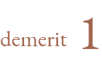 demerit 1