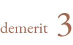 demerit 3